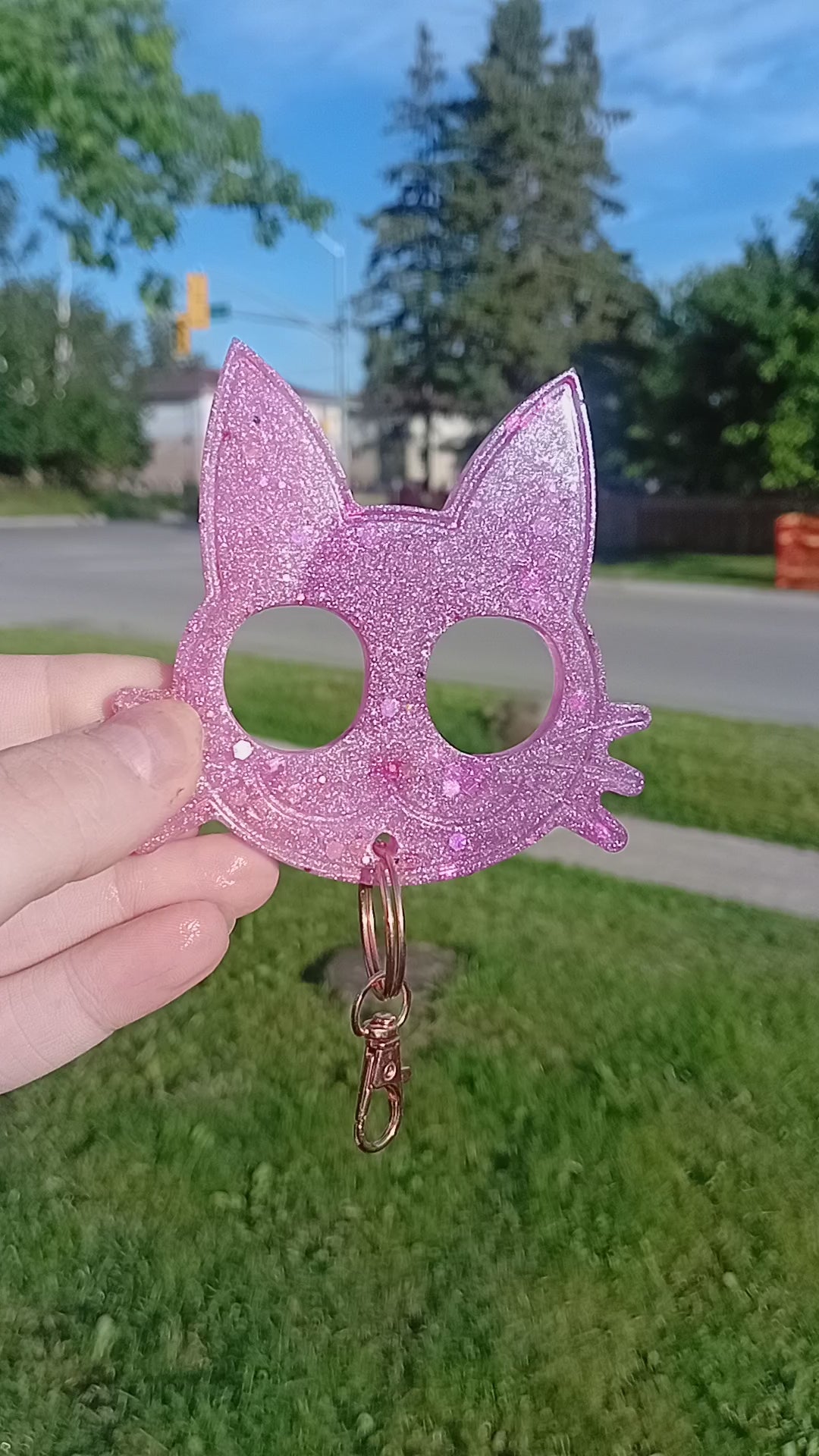 Pink Paradise Self Defense Keychain