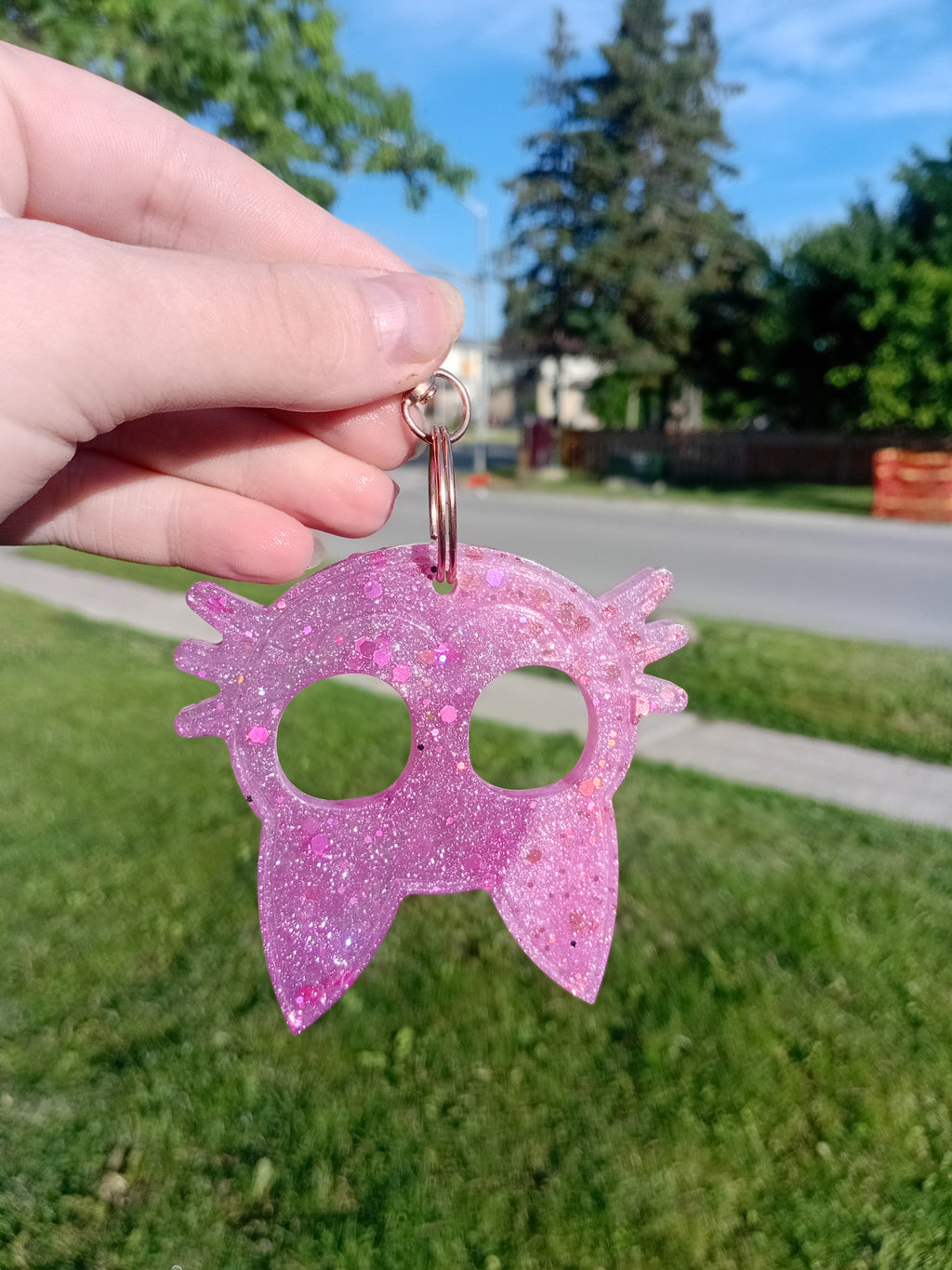 Pink Paradise Self Defense Keychain