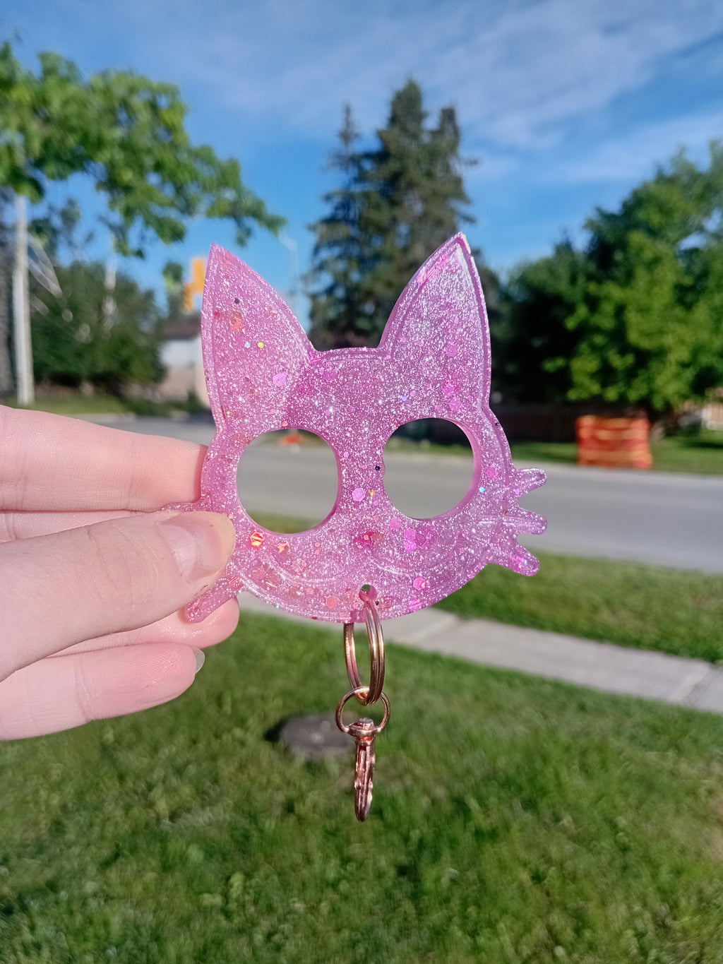 Pink Paradise Self Defense Keychain